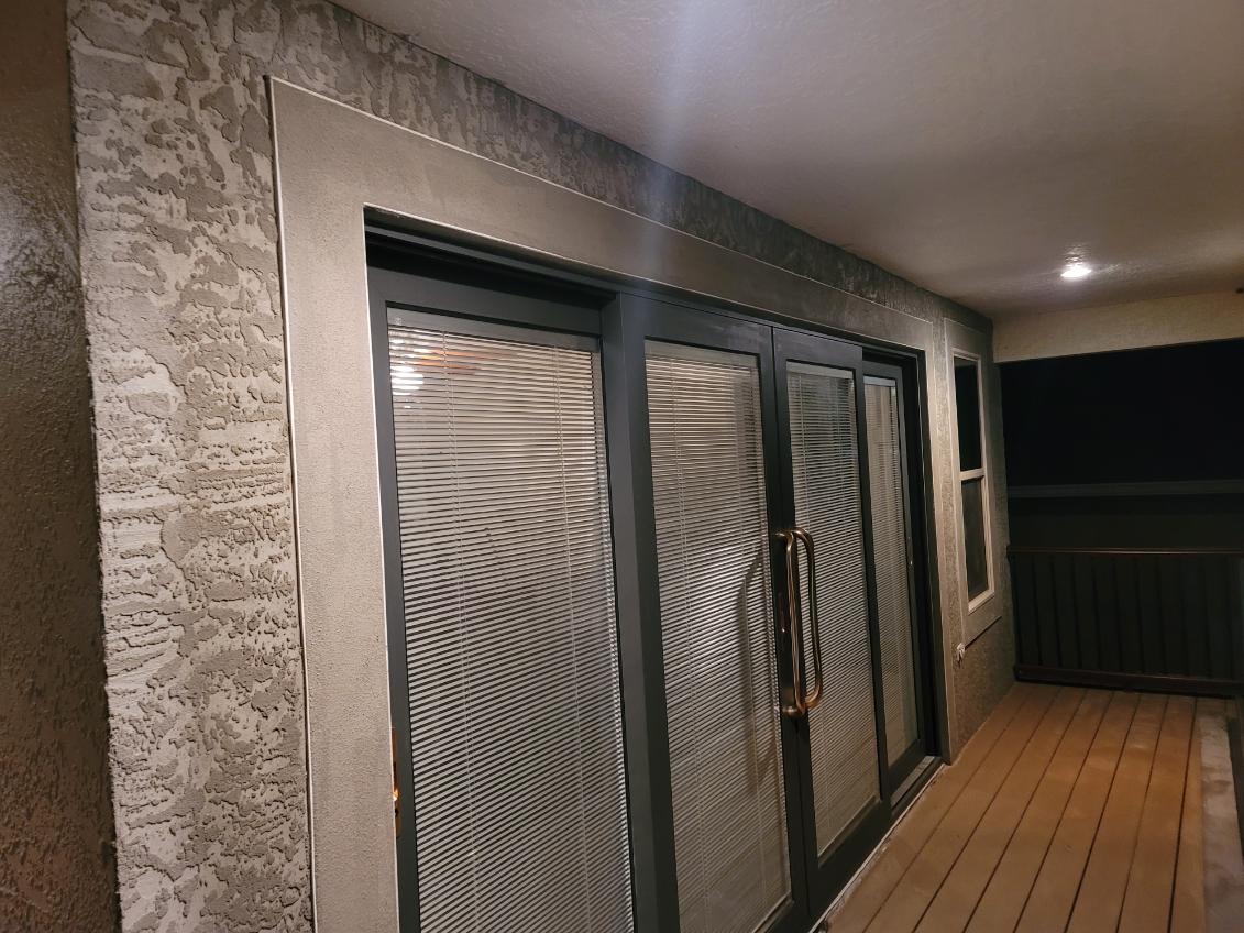 Sliding glass doors patio image
