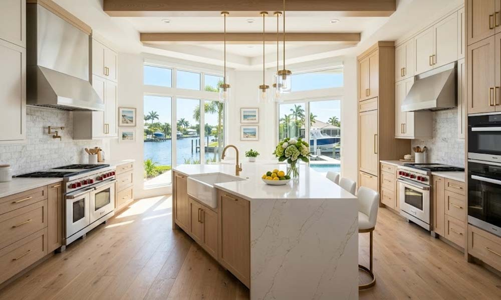 Modern kitchen with island